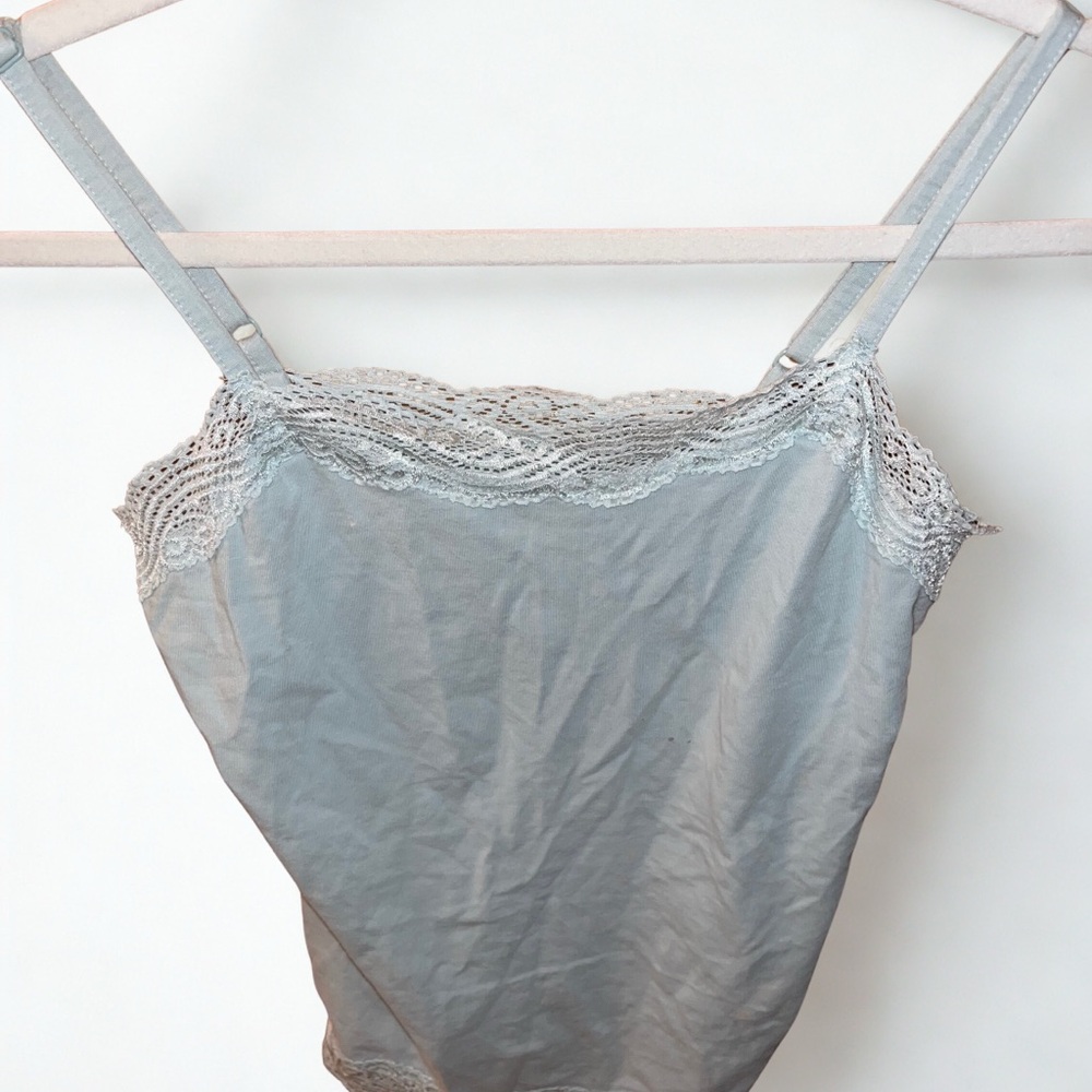 Ann Taylor Gray Lace Camisole